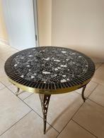 Salontafel vintage, Huis en Inrichting, Tafels | Salontafels, Ophalen, Overige materialen, Rond, 50 tot 100 cm