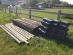 Springbalken 8 stuks en 4 pvc houders, Ophalen, Zo goed als nieuw