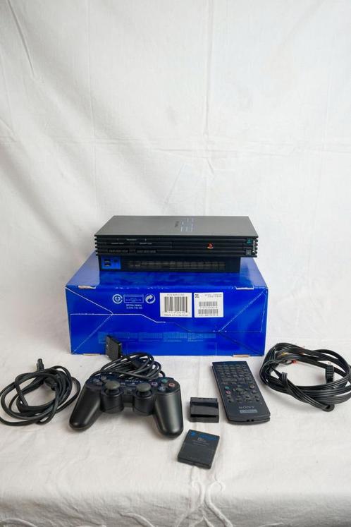 PlayStation 2 Compleet Pakket met Games + originele doos, Games en Spelcomputers, Spelcomputers | Sony PlayStation 2, Zo goed als nieuw