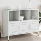Buffet en acier blanc 100,5x39x79 cm, Maison & Meubles, Envoi, Blanc
