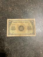 10 francs Marokko 1944, Ophalen of Verzenden