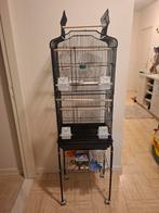 Vogelkooi op wieltjes met toebehoren, Dieren en Toebehoren, Vogels | Hokken en Kooien, Ophalen, Zo goed als nieuw, Vogelkooi