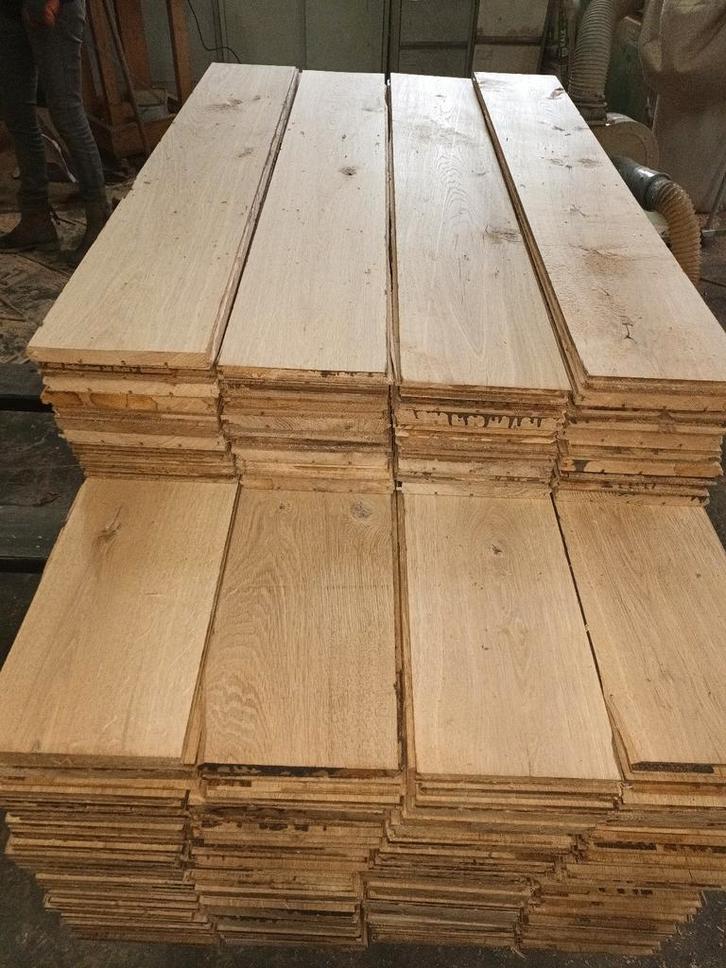 Massief eiken planken, Doe-het-zelf en Bouw, Vloerdelen en Plavuizen, Hout, Ophalen