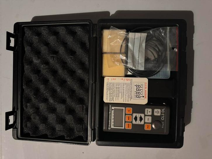 Ultrasone precisiediktemeter krautkramer branson cl3 dl, Doe-het-zelf en Bouw, Meetapparatuur, Zo goed als nieuw, Overige meters