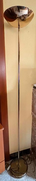 Vergulde vloerlamp met schuifdimmer, Ophalen, Gebruikt