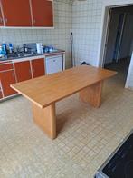 Retro eettafel van 180 cm in hout, Huis en Inrichting, Ophalen, Gebruikt