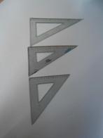 triangle de dessin en plastique transparent, Divers, Fournitures scolaires, Utilisé, Enlèvement ou Envoi
