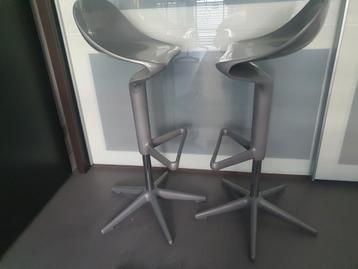 ***4x Kartell SPOON design barkrukken by A.Citterio(grey)*** beschikbaar voor biedingen
