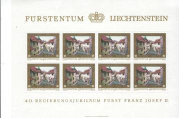 Postz. Liechtenstein : 40 Jaar Franz Josef II