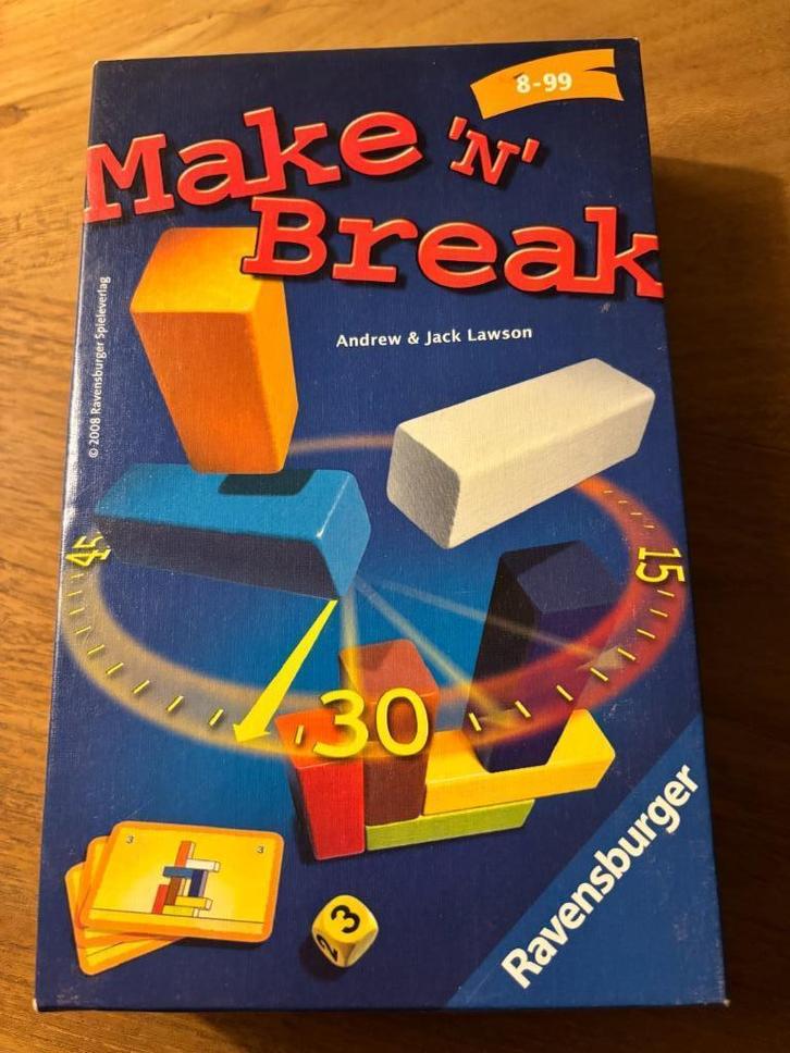 gezelschapsspel Make 'n Break, Hobby en Vrije tijd, Gezelschapsspellen | Bordspellen, Zo goed als nieuw, Reisspel, Ophalen