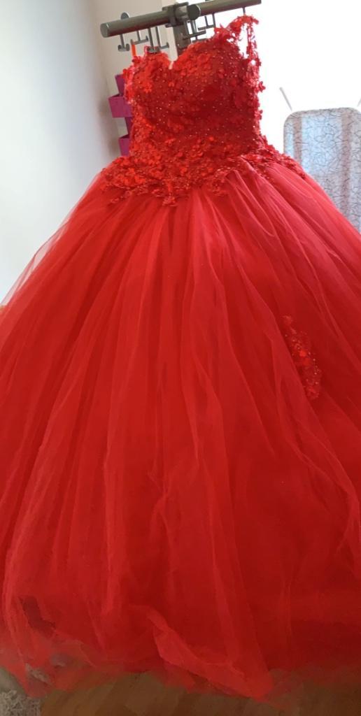 Robe, Kleding | Dames, Jurken, Nieuw, Maat 42/44 (L), Rood, Ophalen