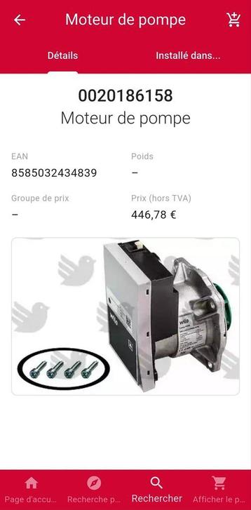Pomp Bulex Thermomaster/Bulex Thema Condens beschikbaar voor biedingen