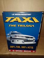 DVD box van de Taxi filmtrilogie van Luc Besson, Actiekomedie, Boxset, Ophalen of Verzenden, Zo goed als nieuw
