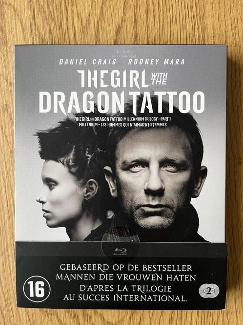 The Girl With The Dragon Tattoo Blu Ray NL FR, Cd's en Dvd's, Blu-ray, Zo goed als nieuw, Verzenden