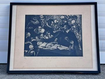 eau forte la lecon d anatomie signe jean pierre lipit beschikbaar voor biedingen