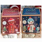 Set van 2 haaksets voor Kerstmis - peperkoek en sneeuwpop, Ophalen of Verzenden, Nieuw, Haken