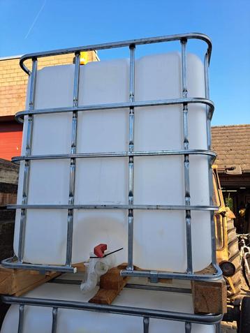 IBC watervat 1000l., Tuin en Terras, Ophalen, Zo goed als nieuw