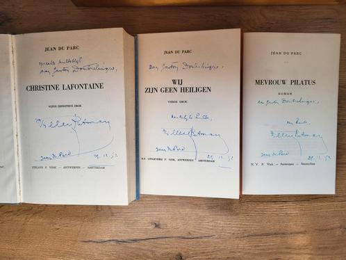 3x Jean du Parc (Willem Putman) - gesigneerd met opdracht, Boeken, Literatuur, Gelezen, Ophalen of Verzenden