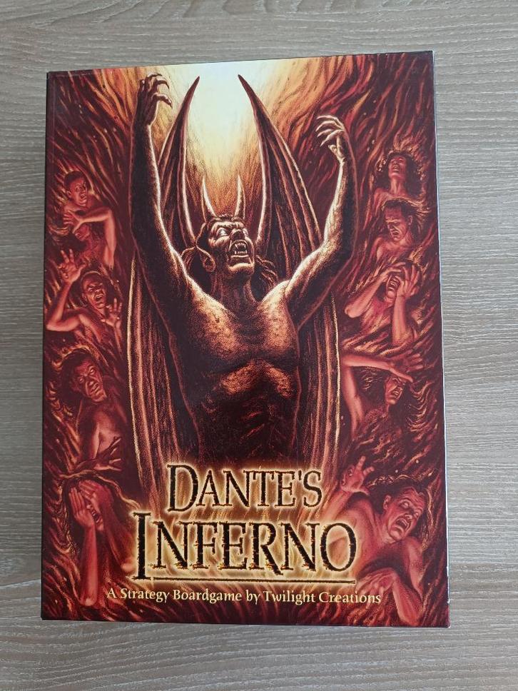Bordspel "Dante's inferno", Hobby en Vrije tijd, Gezelschapsspellen | Bordspellen, Zo goed als nieuw, Drie of vier spelers, Vijf spelers of meer