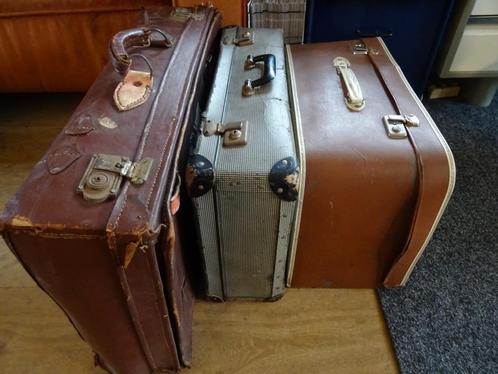Valise vintage valise antique 3x Aussi á vendre séparément, Antiquités & Art, Curiosités & Brocante, Enlèvement ou Envoi