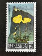 Saint-Marin 1967 - flore - fleurs, Affranchi, Enlèvement ou Envoi