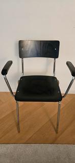 Moderne L&C Stendal stoel, zwart beuk, Huis en Inrichting, Ophalen, Gebruikt, Zwart, Metaal