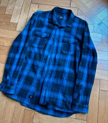 Chemise en flanelle Globe avec M New +..., Enlèvement ou Envoi, Neuf, Bleu, Globe