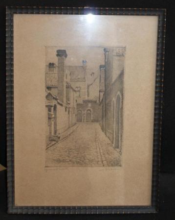 Ets gesigneerd Juliaan Severin - Epreuve d'artiste - 39x29cm beschikbaar voor biedingen