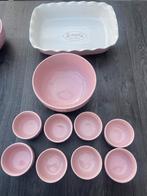 Roze ovenschaal en schaaltjes, Ophalen, Zo goed als nieuw, Overige stijlen, Schaal of Schalen
