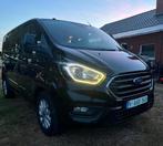 Ford Transit Custom Dubbel cabine 6z.pl. 125kW/170pk 317d.km, Auto's, Voorwielaandrijving, Stof, 4 cilinders, Zwart