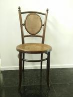 elegante antieke stoel van gebogen hout Fischel, Huis en Inrichting, Gebruikt, Bruin, Hout, Antiek