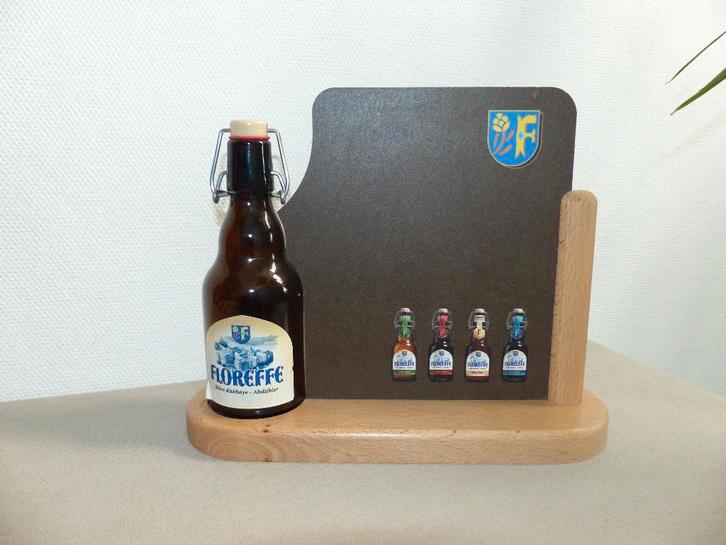 Bouteille de bière Floreffe avec tableau, Collections, Marques de bière, Comme neuf, Enlèvement ou Envoi