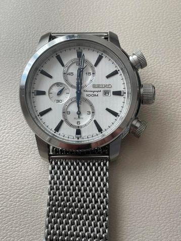 Nieuwstaat Vintage Seiko Chronograph met nieuw bandje 230 € beschikbaar voor biedingen