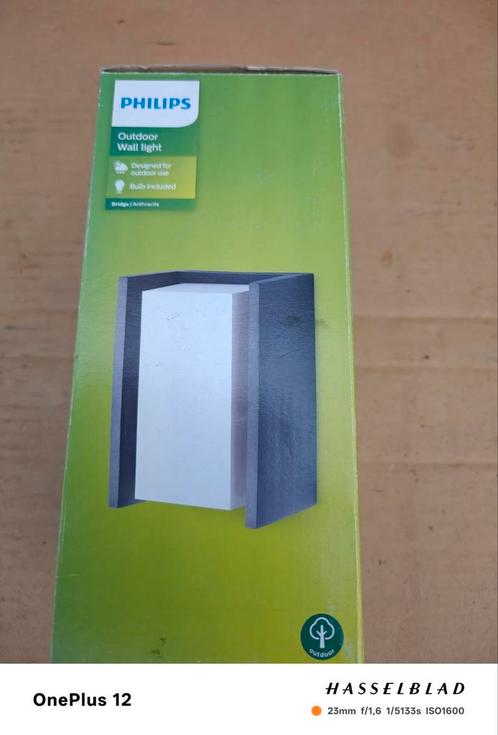 Philips - Applique murale d'extérieur BRIDGE 1xE27/15W/230V, Tuin en Terras, Buitenverlichting, Nieuw, Ophalen of Verzenden