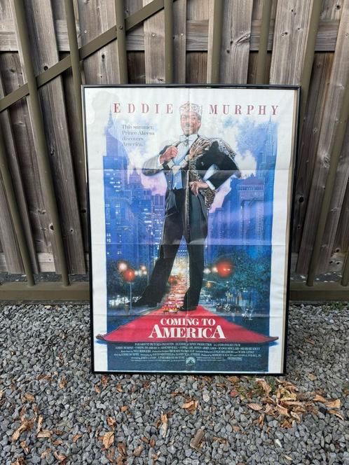 Grote Vintage Filmposter – Coming to America (Eddie Murphy), Verzamelen, Posters, Gebruikt, Film en Tv, Deurposter of groter, Rechthoekig Staand