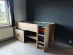 Kinderbed, 90x200 hoog met boekenkast, Kinderen en Baby's, Ophalen, Zo goed als nieuw, Halfhoogslaper