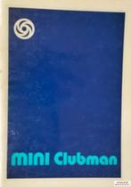 Handboek Mini Clubman instructieboekje, Enlèvement ou Envoi