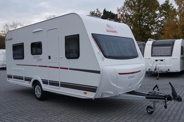 Nieuwe 4pers.Dethleffs met 2x1p bed, zithoek, MTM 1360kg, Caravans en Kamperen, Caravans, Bedrijf, tot en met 4, Dethleffs, 2 aparte bedden