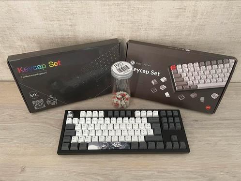 Keychron Q3QMK - ISO - Carbon Black + 2 Keycap sets, Informatique & Logiciels, Claviers, Comme neuf, Azerty, Filaire, Clavier gamer