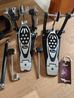 Pearl dubbele basdrum pedaal met case, Ophalen of Verzenden, Zo goed als nieuw, Pearl