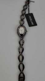 Montre femme Excellanc – noir argenté–bracelet tressé strass, Autres marques, Acier, Avec strass, Acier