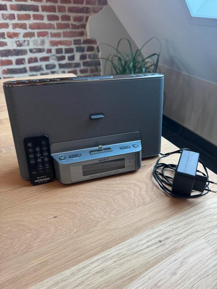 Speaker Sony ICF-DS15iPN, Audio, Tv en Foto, Luidsprekerboxen, Zo goed als nieuw, Center speaker, Minder dan 60 watt, Sony, Ophalen of Verzenden