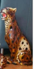 vintage leopard luipaard Italy porselein 55 cm., Ophalen, Huis en Inrichting