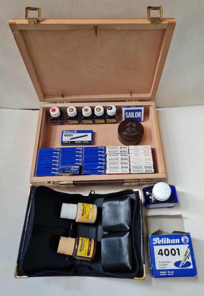 Pelikan vulpen inkten Made in Germany R.F.S. & Bakeliet, Verzamelen, Pennenverzamelingen, Zo goed als nieuw, Vulpen, Overige merken