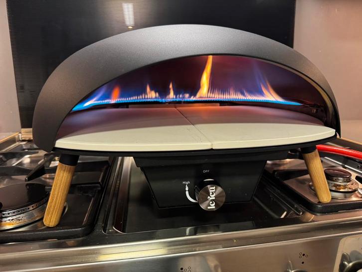 Pizza oven le fue turtle 2.0 op gas, Tuin en Terras, Pizzaovens, Zo goed als nieuw, Ophalen