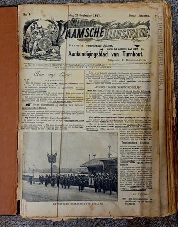 Nieuwe Vlaamsche Illustratie 1897-1898 (complete jaargang) beschikbaar voor biedingen