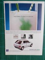 Peugeot 205 - publicité papier - 1989, Ophalen of Verzenden, Gebruikt, Overige typen