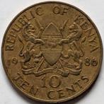 Kenia - 10 cents - 1986, Ophalen, Overige landen, Losse munt