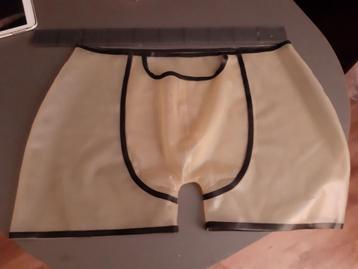 boxer slip en latex transparent taille L beschikbaar voor biedingen