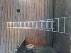 2-delige aluminium ladder, Doe-het-zelf en Bouw, Ladders en Trappen, Ophalen, Gebruikt, Ladder